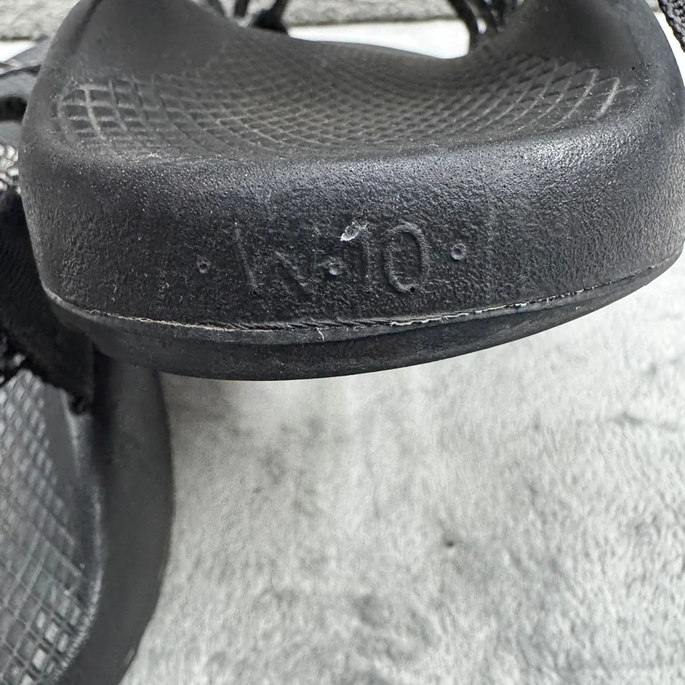 Chaco Black and Gray Strappy Sport Sandals